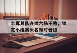 包含土耳其队连续六场不败，锁定小组赛头名顿时晋级的词条